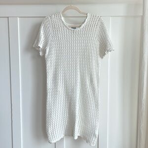 Gap crocheted white mini dress
